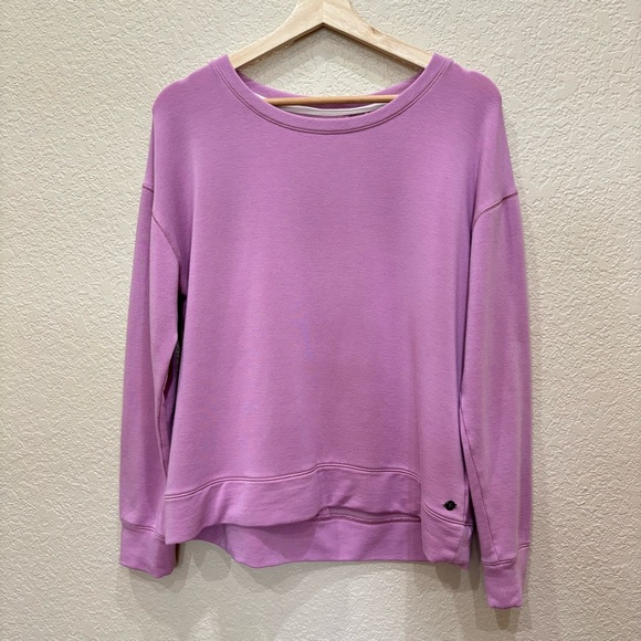 Calia Super Soft Purple Sweater W/ Key Hole Open Back Size Medium - Picture 1 of 7
